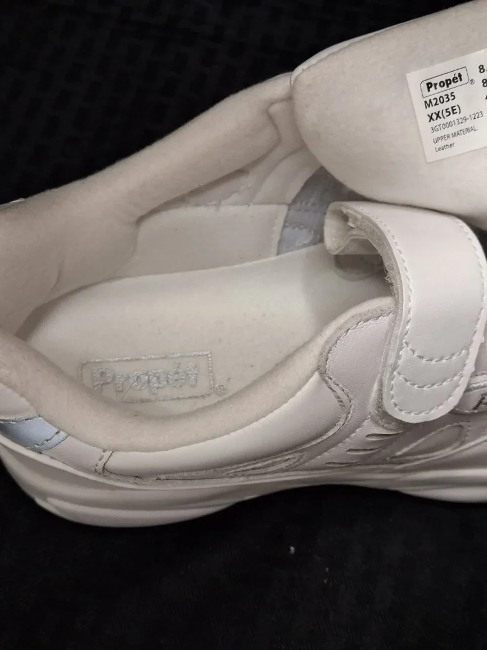 Propet Mens Stability Walker Strap Walking Shoes Size US 8.5 xx (5E) White